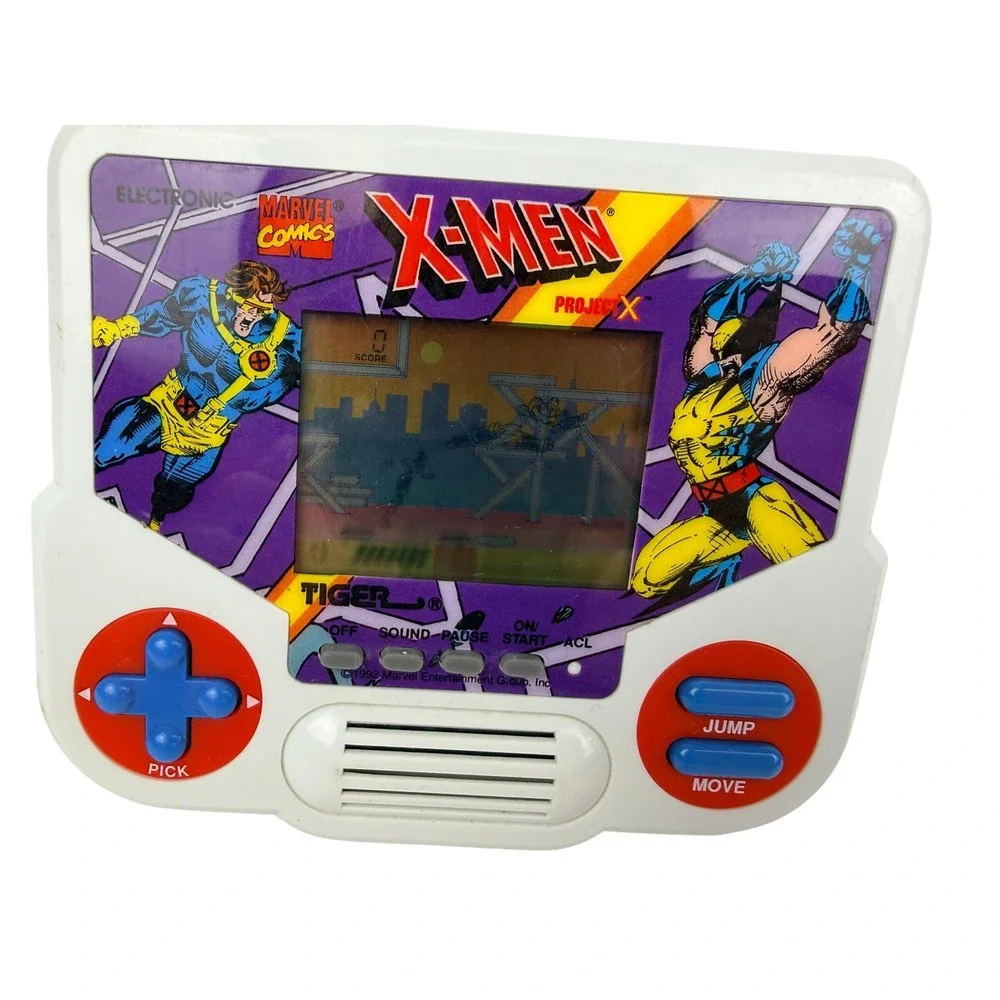 X-Men Project X Handheld Video Game Marvel Vintage 1988 Tiger TESTED BH